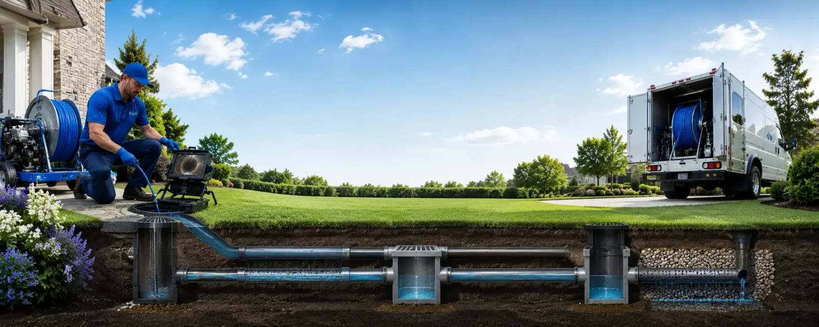 Outdoor drain cleaning information for Jefferson, NC